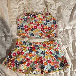 Hanna Andersson Floral Kids Swim Set - Multicolor